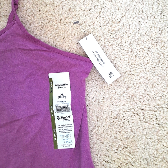 TIME & Tru, (NWT), XL, Deep Lavender Cami - Picture 3 of 8